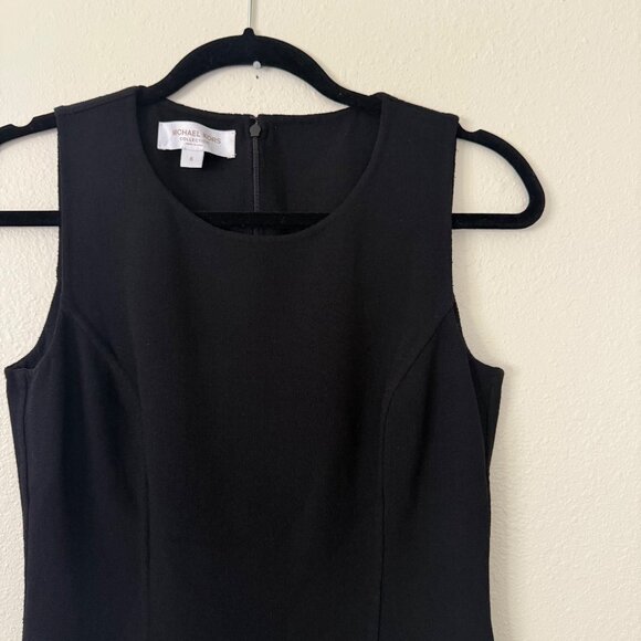 Michael Kors Collection Sleeveless Sheath Wool-Blend Black Dress Made In Italy 6 - Picture 4 of 10
